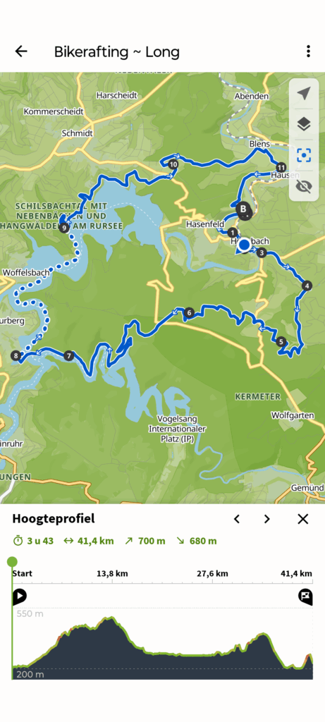 Oeps je zou hier de routekaart moeten zien